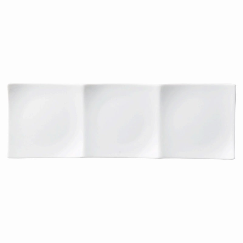 金正陶器 白磁三品浅口プレート(小) 1個(ご注文単位1個)【直送品】