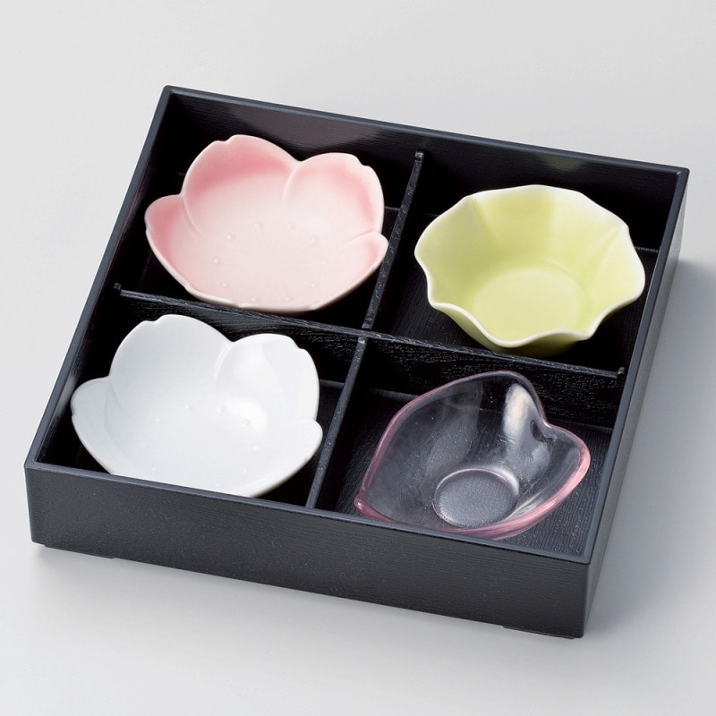 金正陶器 四つ仕切り 箱 1個(ご注文単位1個)【直送品】