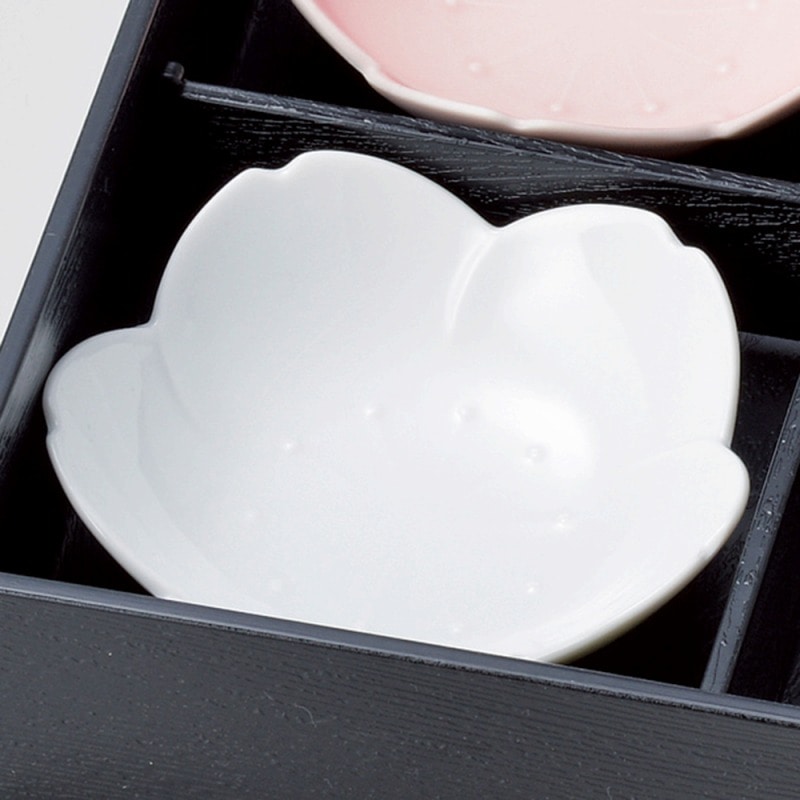 金正陶器 桜 白 浅鉢 1個(ご注文単位1個)【直送品】