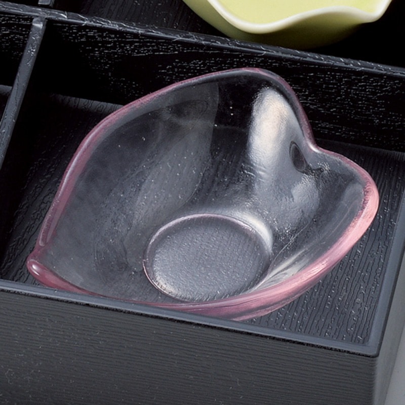 金正陶器 ガラス製 12.5㎝花びら小鉢 1個(ご注文単位1個)【直送品】