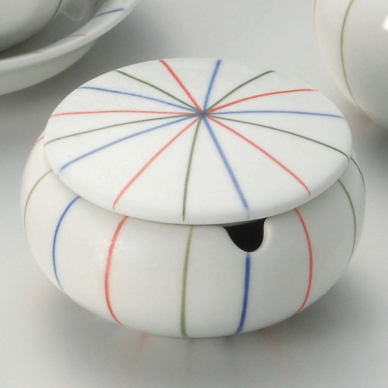 金正陶器 錦十草からし入れ 1個(ご注文単位1個)【直送品】