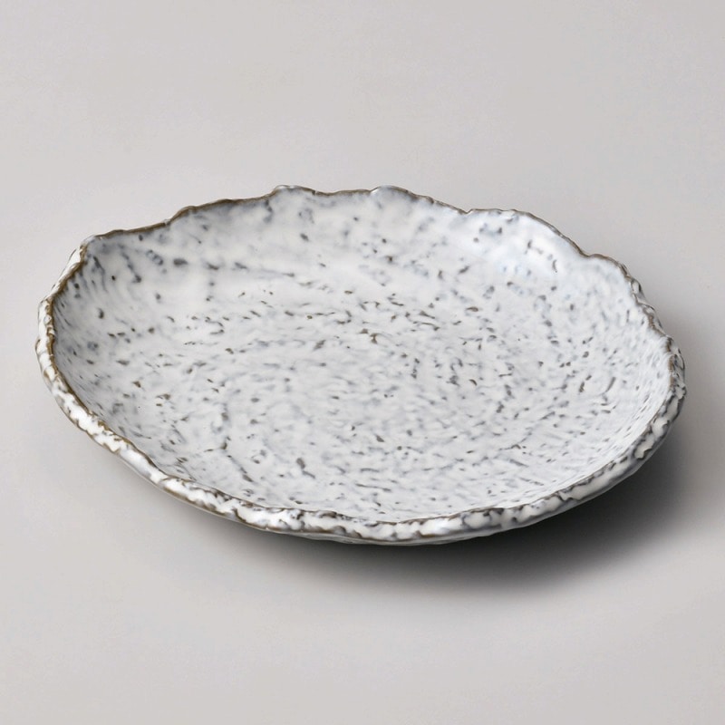金正陶器 白渦8号丸皿 1個(ご注文単位1個)【直送品】
