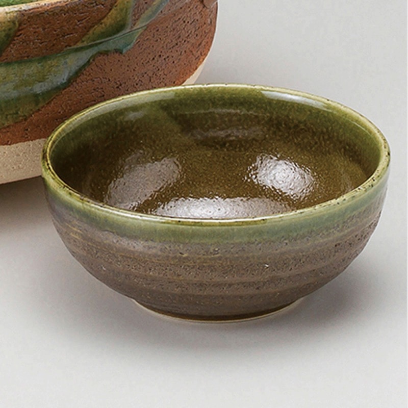 金正陶器 緑釉南蛮 小鉢 1個(ご注文単位1個)【直送品】