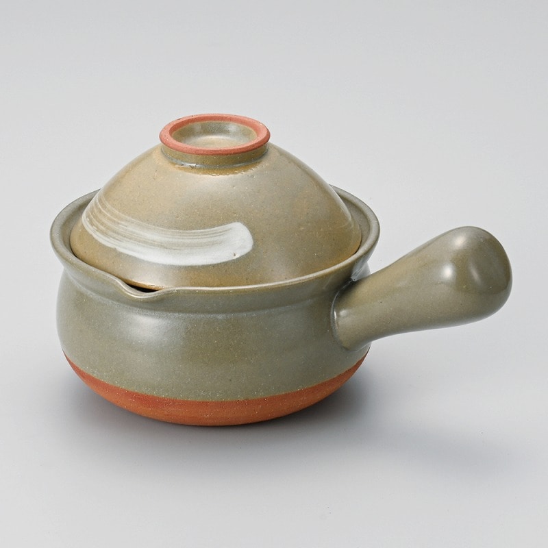 金正陶器 京風白刷毛目碗付行平 1個（ご注文単位1個）【直送品】