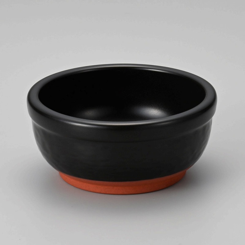 金正陶器 びびっこ(ビビンバ用)(黒) 1個(ご注文単位1個)【直送品】