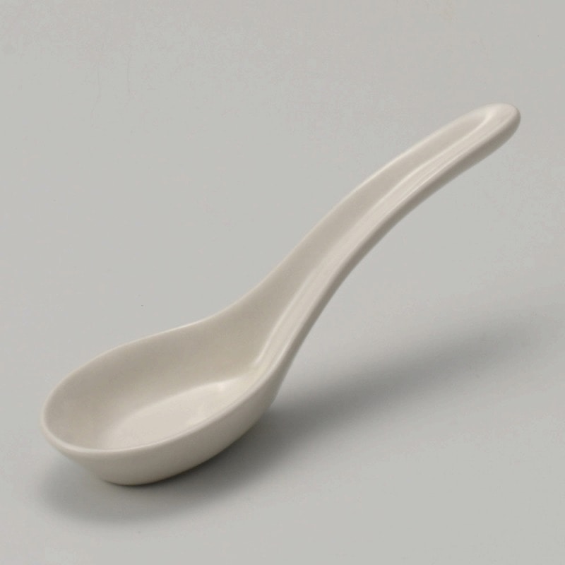 金正陶器 白小レンゲ 1個(ご注文単位1個)【直送品】