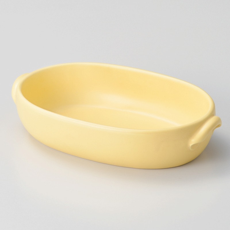 金正陶器 リモーネオーバルグラタン(中) 1個(ご注文単位1個)【直送品】