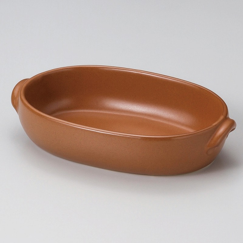 金正陶器 マロンオーバルグラタン中 1個(ご注文単位1個)【直送品】