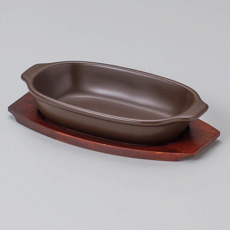 金正陶器 小判グラタン敷台N0.2 1個(ご注文単位1個)【直送品】