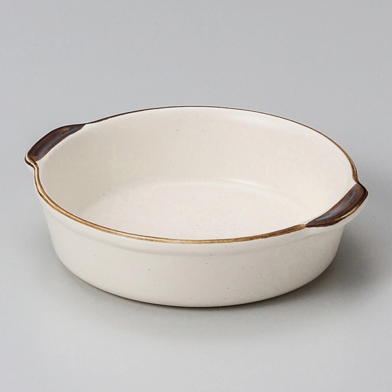 金正陶器 セミストン丸グラタン 1個(ご注文単位1個)【直送品】