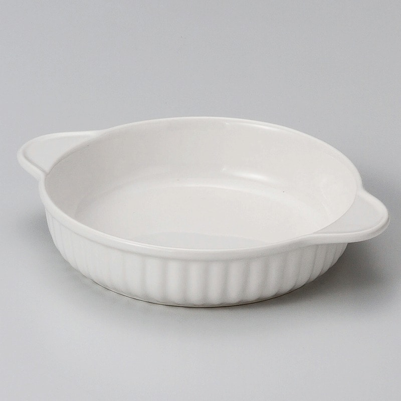 金正陶器 乳白丸グラタン(小) 1個(ご注文単位1個)【直送品】