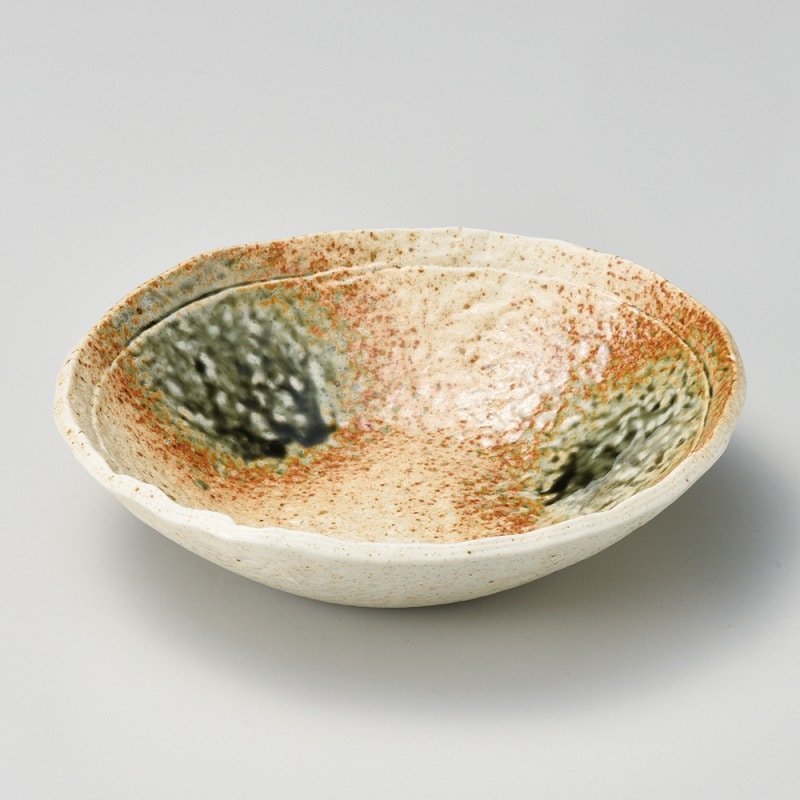 金正陶器 オリベ吹平鉢 1個（ご注文単位1個）【直送品】