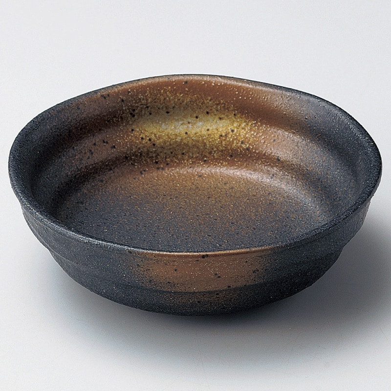 金正陶器 黒備前角浜5.0鉢 1個(ご注文単位1個)【直送品】