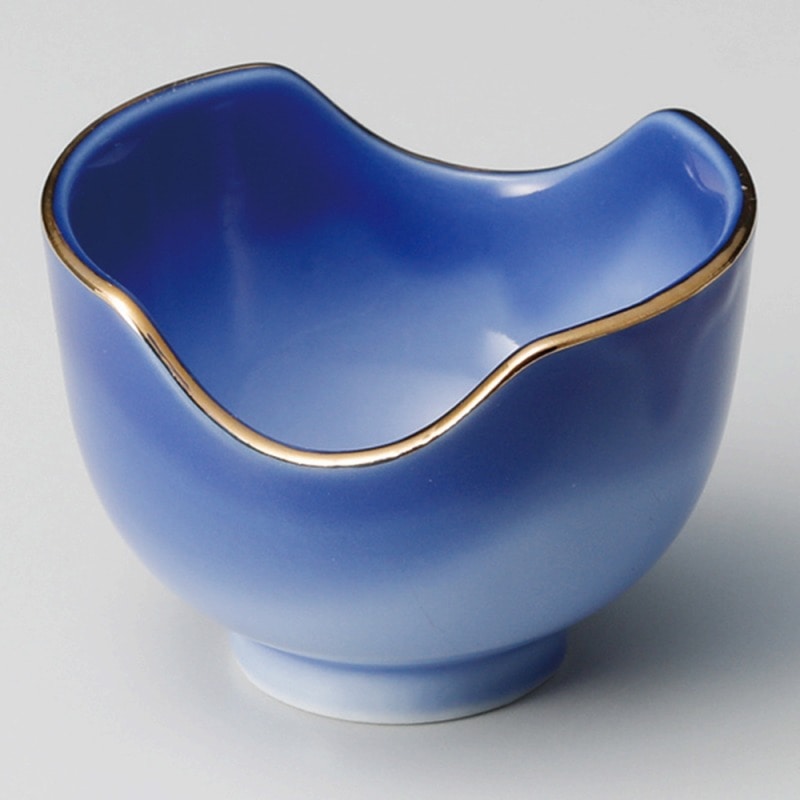 金正陶器 濃コバルト両切珍味 1個(ご注文単位1個)【直送品】