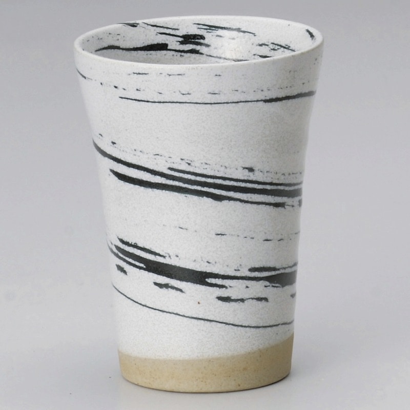 金正陶器 黒刷毛千段カップ 1個(ご注文単位1個)【直送品】