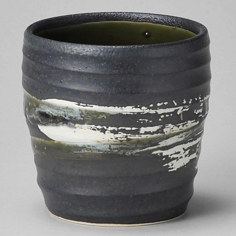 金正陶器 黒釉もだんカップ 1個(ご注文単位1個)【直送品】