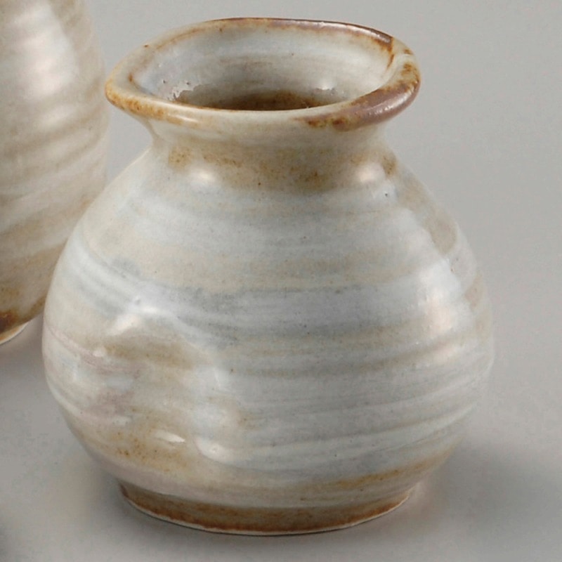 金正陶器 白刷毛そば徳利小 1個（ご注文単位1個）【直送品】