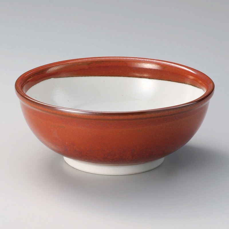 金正陶器 赤釉中白7.0ボール 1個(ご注文単位1個)【直送品】