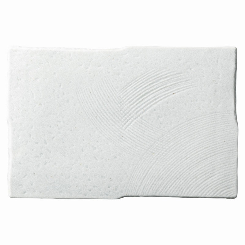 金正陶器 新玄グレー粉引長角皿大 1個（ご注文単位1個）【直送品】