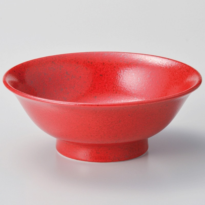 金正陶器 柚子赤斑点7.0反高台丼 1個(ご注文単位1個)【直送品】