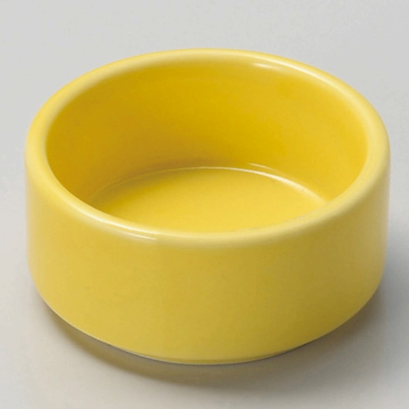 金正陶器 黄丸切立珍味 1個(ご注文単位1個)【直送品】