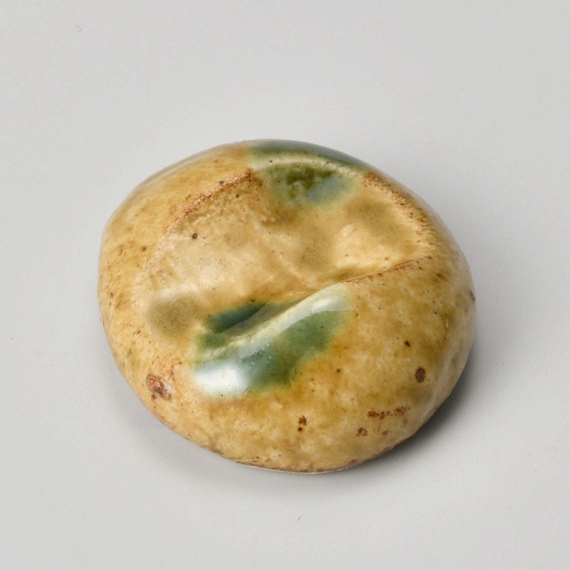 金正陶器 黄瀬戸手玉型箸置 1個（ご注文単位1個）【直送品】