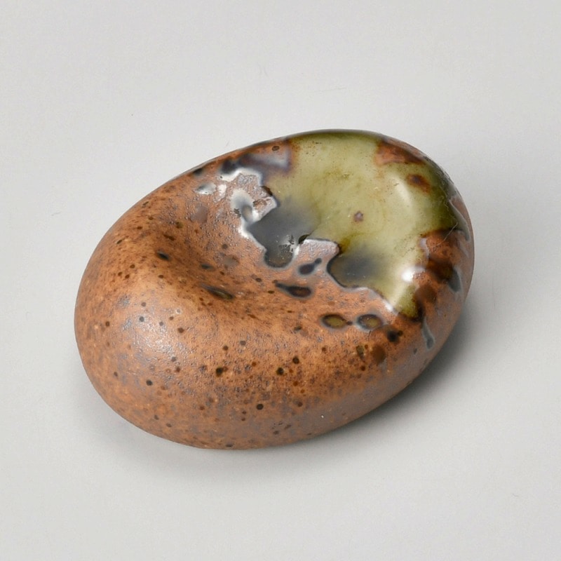 金正陶器 信楽織部豆箸置 1個(ご注文単位1個)【直送品】