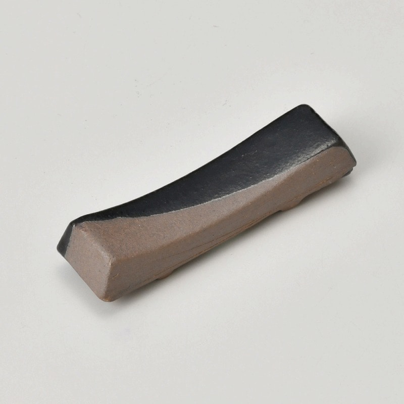 金正陶器 天目塗分切板箸置 1個（ご注文単位1個）【直送品】
