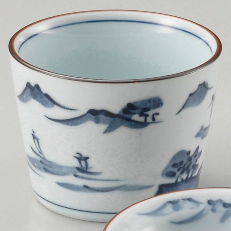 金正陶器 山水そば猪口 1個(ご注文単位1個)【直送品】