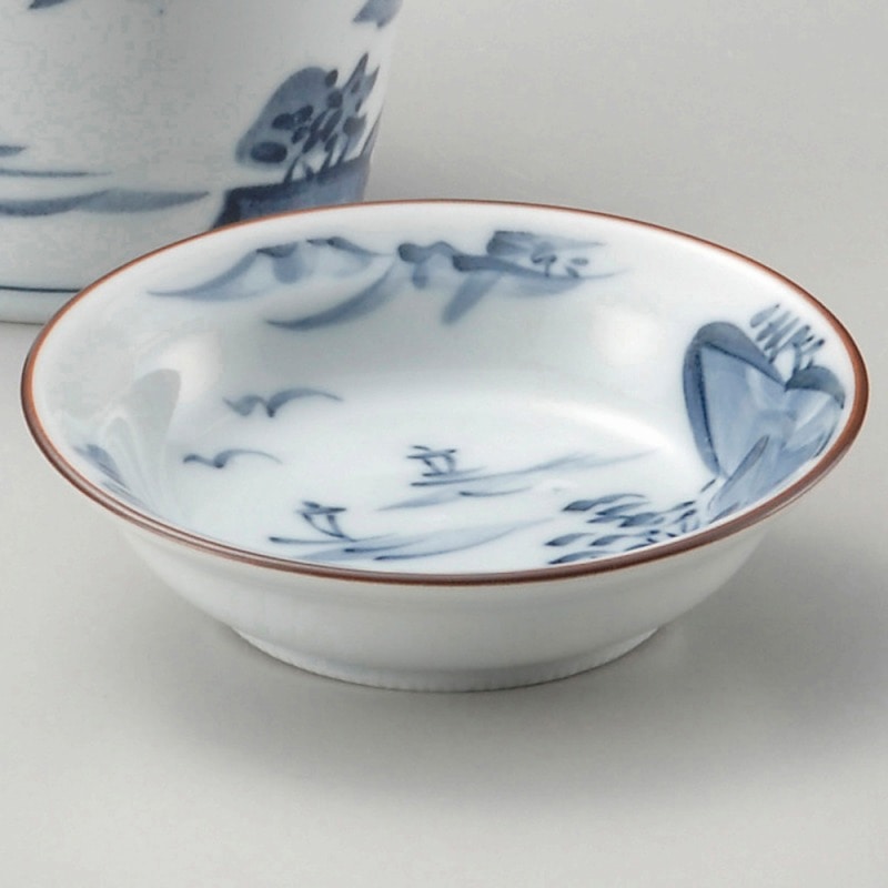 金正陶器 山水そば薬味皿 1個(ご注文単位1個)【直送品】