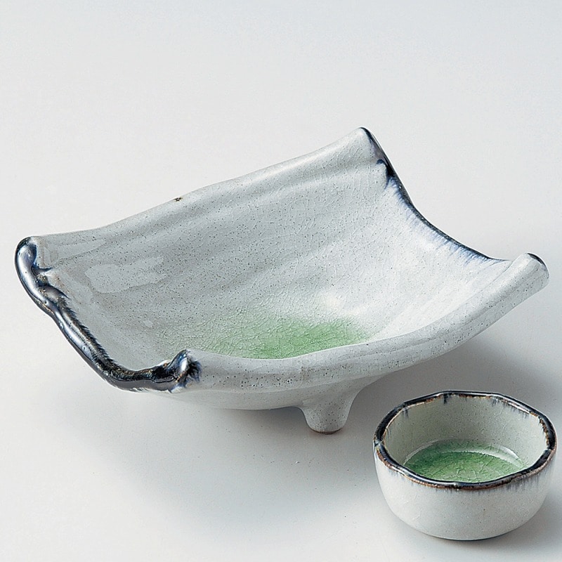 金正陶器 かいらぎ両切刺身鉢 1個（ご注文単位1個）【直送品】