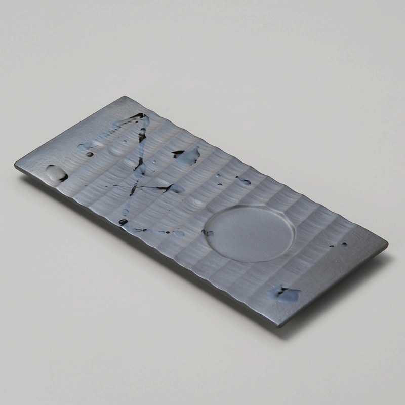 金正陶器 ラスター一珍 カップ置長角皿 1個（ご注文単位1個）【直送品】