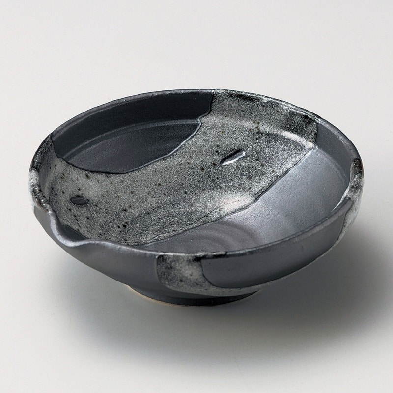 金正陶器 天目白流片口6.0丼 1個（ご注文単位1個）【直送品】