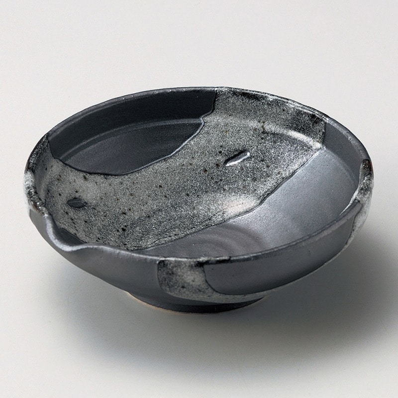 金正陶器 天目白流片口5.0丼 1個（ご注文単位1個）【直送品】