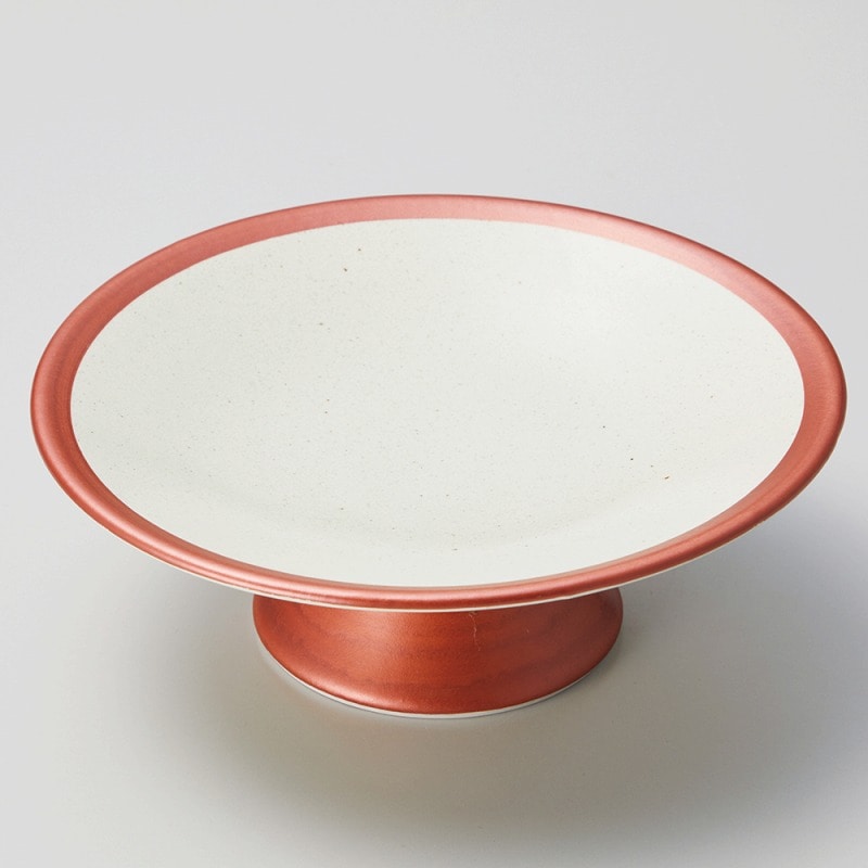 金正陶器 赤銀彩高台向付 1個（ご注文単位1個）【直送品】