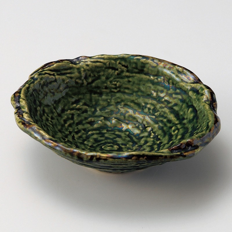 金正陶器 織部玉渕7.0鉢 1個（ご注文単位1個）【直送品】