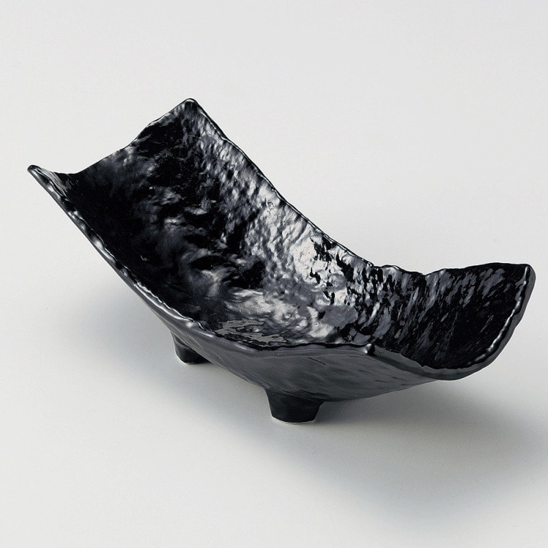 金正陶器 黒釉両上り向付 1個（ご注文単位1個）【直送品】