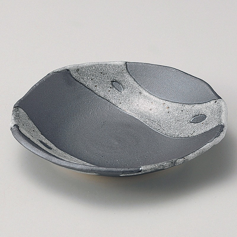 金正陶器 天目白流6.0深皿 1個（ご注文単位1個）【直送品】