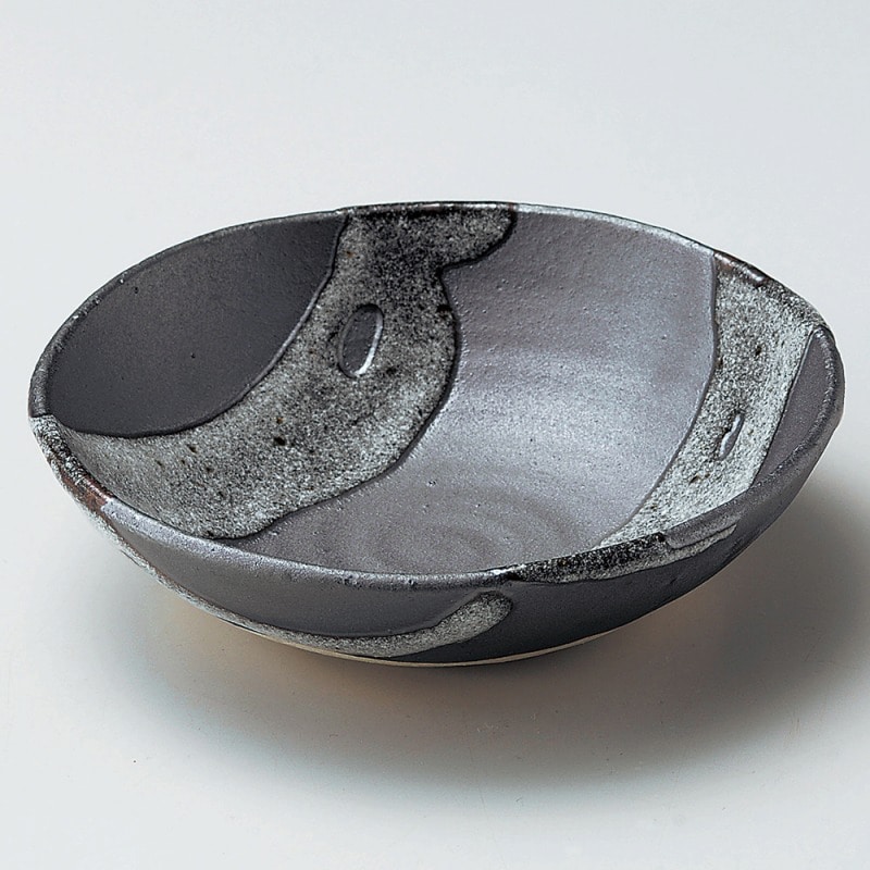 金正陶器 天目白流5.0ボール 1個（ご注文単位1個）【直送品】