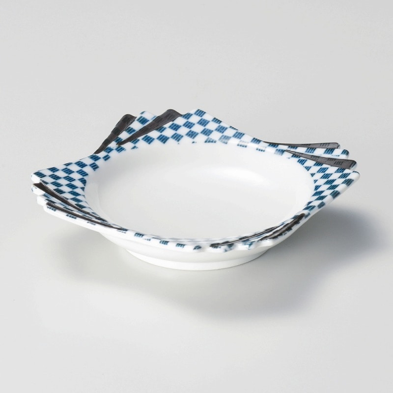 金正陶器 青市松千代折角小鉢 1個（ご注文単位1個）【直送品】