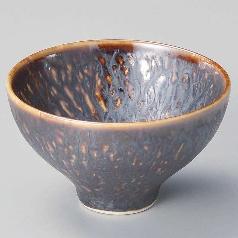 金正陶器 とちり小付（鉄結晶） 1個（ご注文単位1個）【直送品】