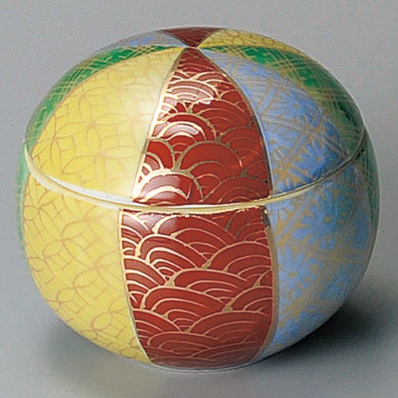 金正陶器 まり型風船模様珍味 1個（ご注文単位1個）【直送品】