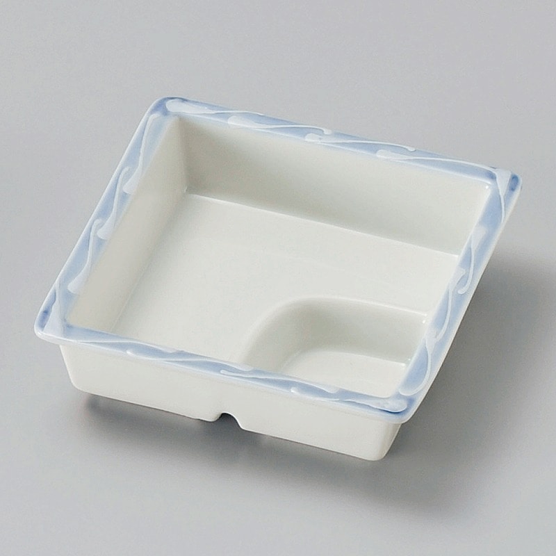 金正陶器 一珍角仕切鉢 1個(ご注文単位1個)【直送品】