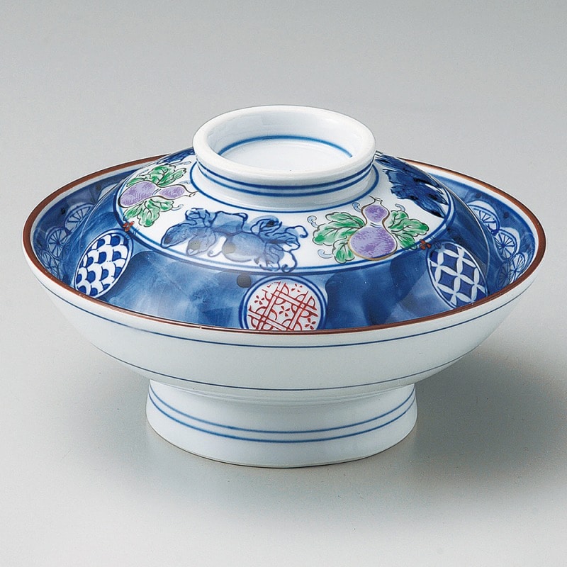 金正陶器 錦丸紋ひさご蓋向 1個（ご注文単位1個）【直送品】