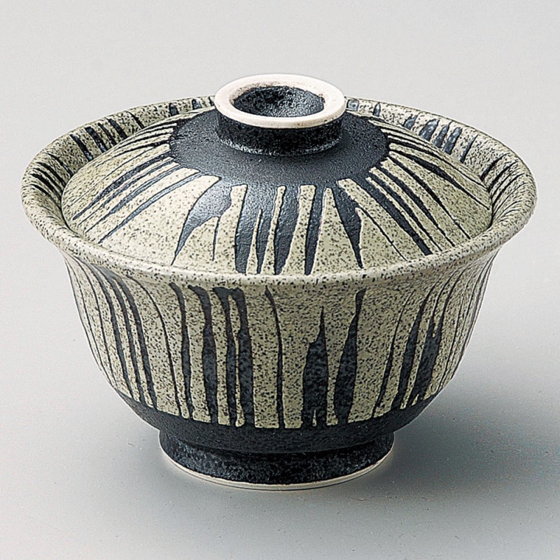 金正陶器 梨地サビ十草反蓋物 1個（ご注文単位1個）【直送品】