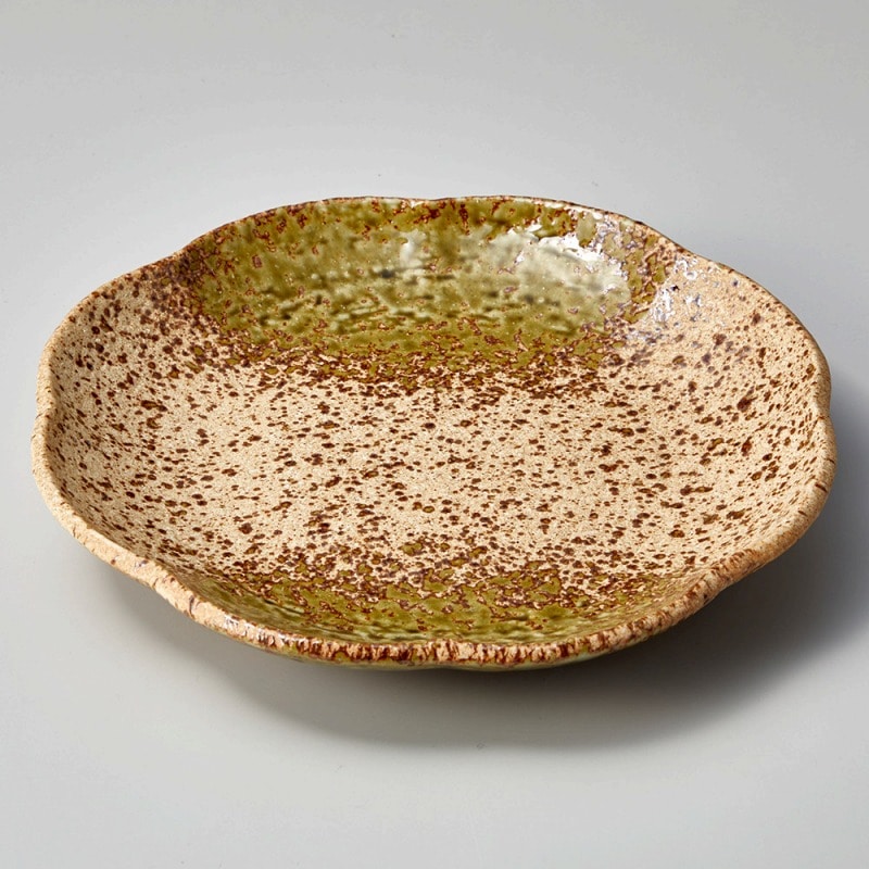 金正陶器 美濃伊賀織部7.5皿 1個（ご注文単位1個）【直送品】