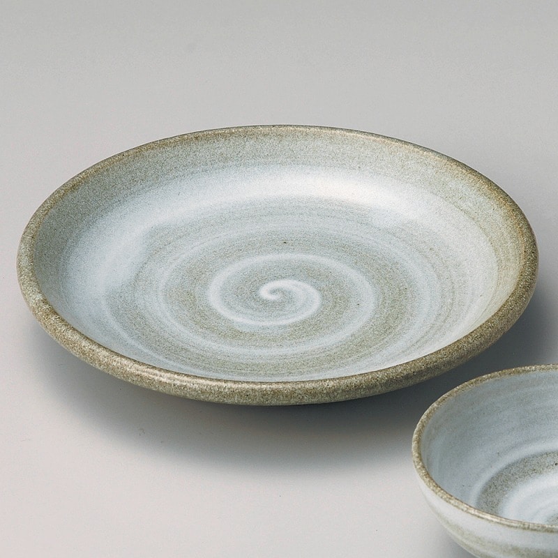 金正陶器 唐津白ハケうず6.5天皿 1個（ご注文単位1個）【直送品】