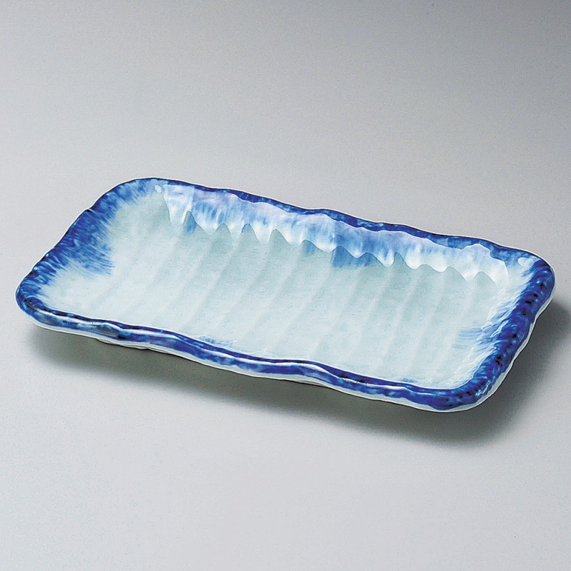 金正陶器 呉須刷毛角焼物皿 1個（ご注文単位1個）【直送品】