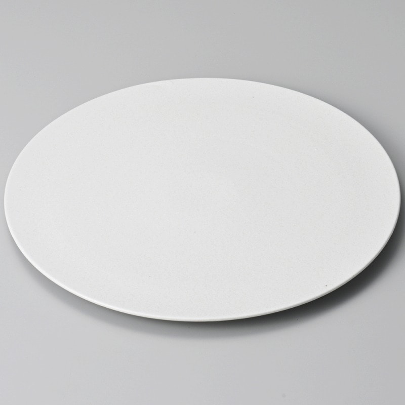 金正陶器 白結晶29㎝フラットプレート 1個（ご注文単位1個）【直送品】