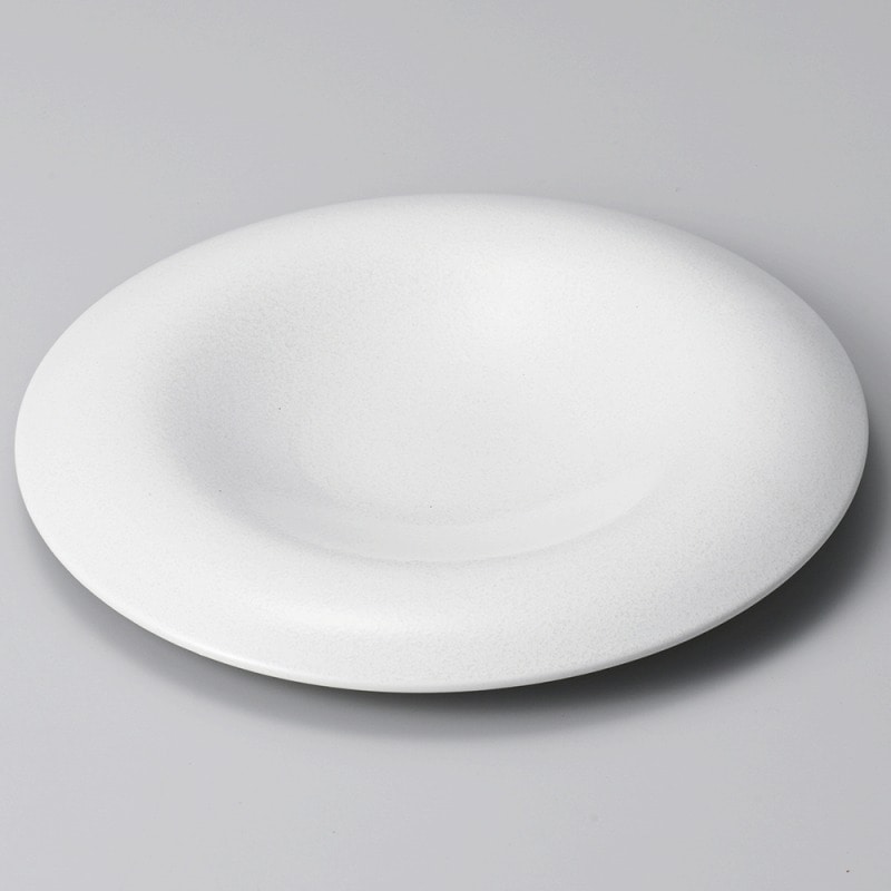 金正陶器 白結晶クレータープレート 1個（ご注文単位1個）【直送品】